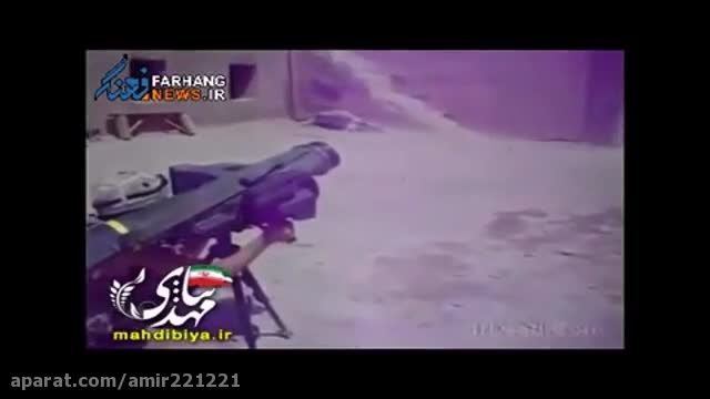 پرتاب یک موشک از طرف داعش