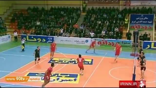 حواشی بازی والیبال شهرداری تبریز ۳-۲ آرمان اردکان یزد