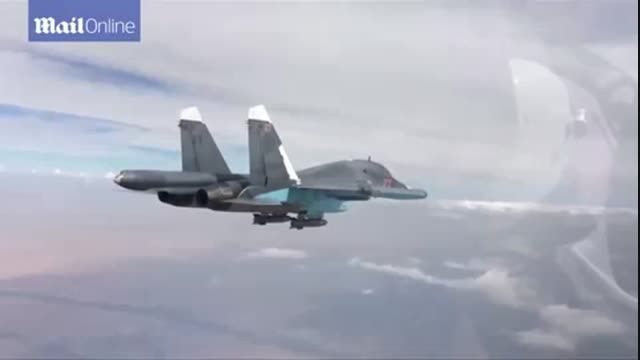 لحظه کوتاهی از بمباران داعش توسط سوخوی 34 HD