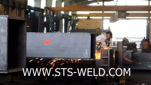 خط تولید سازه فلزی در کارگاه ساخت سازه های فلزی