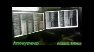 فیلم یک از حملات DDOS گروه anonymous