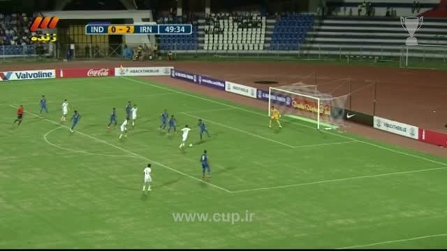گل مهدی طارمی؛هند(0)-ایران(3)مقدماتی جام جهانی 2018