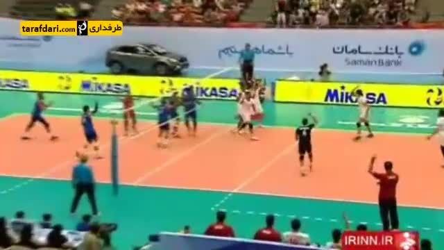 گزارش-پیروزی تیم ملی والیبال ایران برابر کویت