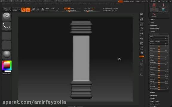 ZBrush Tutorial (Architectural Techniques) - part 3