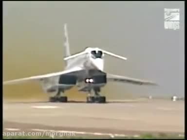 هواپیمای مسافر بری قدیمی روسی tu-144 با سرعت مافوق صوت