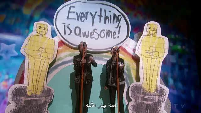 اجرای ترانه ی انیمیشن لگو در 87مین مراسم اسکار