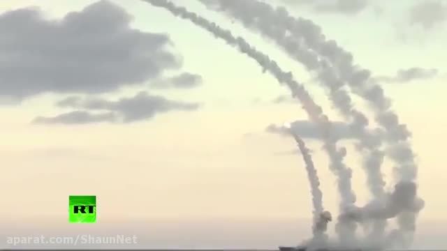 زیر دریایی کلاس کیلو با موشک کروز روسیه در ساحل سوریه