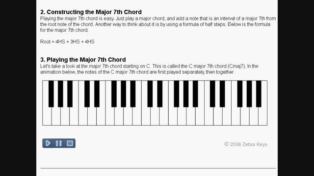 آکورد شناسی - chord major 7