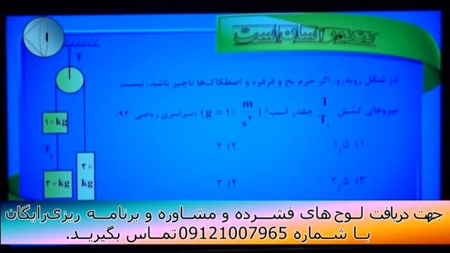 حل تکنیکی تست های فیزیک کنکور با مهندس امیر مسعودی-142