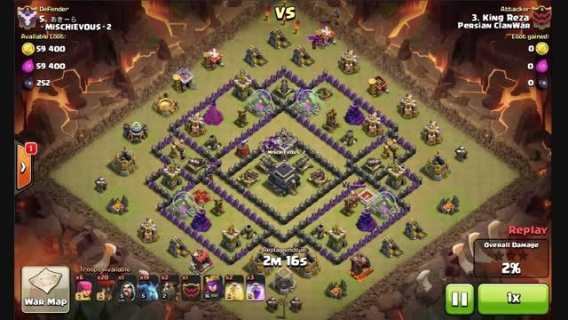 Clash of Clans-3 star Attack Th10 Lavaloonion