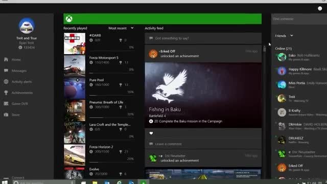 بررسی آپدیت جدید Xbox APP بر روی Windows 10