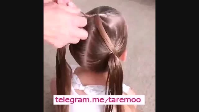 بافت مو زیبای دخترانه در تارمو