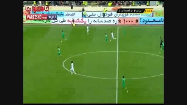 گل های دیدار ایران و ترکمنستان فوتبال فیلم گلچین صفاسا