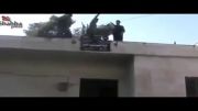 آتش زدن پرچم فلسطین توسط تروریستها در سوریه