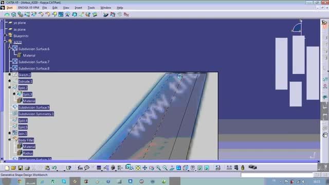 طراحی ایرباس آ320 در محیط Imagine and Shape در CATIA