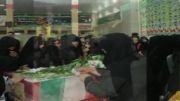 تصاویر خاکسپاری شهدای گمنام در شاهین شهر