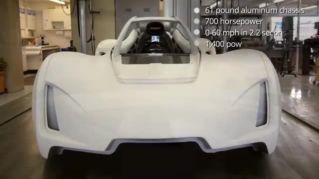 روند ساخت سوپر خودروی Blade با چاپگر سه بعدی + subtitle