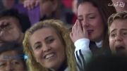اشک هوادار رئال از دیدن رونالدو در ورزشگاه آلمریا