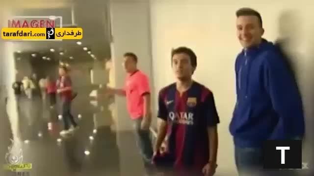 درگیری هواداران رئال و بارسا در فرودگاه بارسلونا