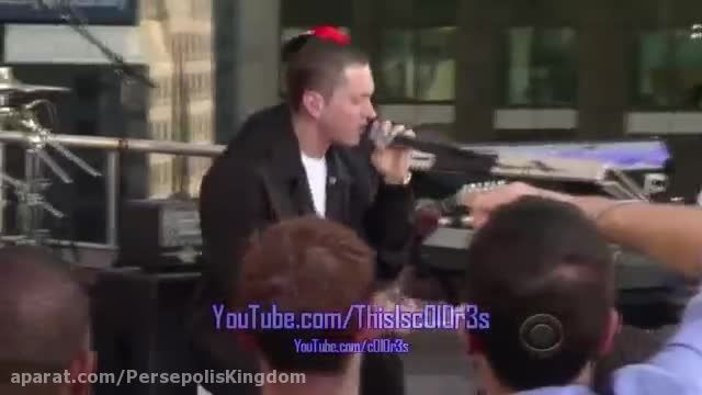 اجرای استاد Eminem در برنامه دیوید لترمن: Not Afraid