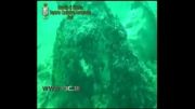 انفجار مین ضدکشتی در زیر آب
