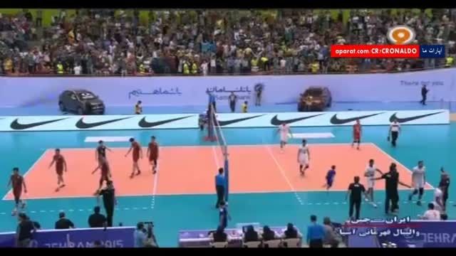 والیبال جام ملت های آسیا : ایران 3 - 2 چین