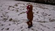 اولین برف بازی آرتین