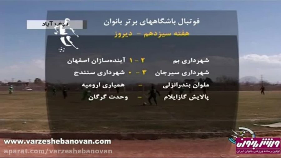 اخبار ورزشی بانوان ,شبکه سه - 17 آبان 94