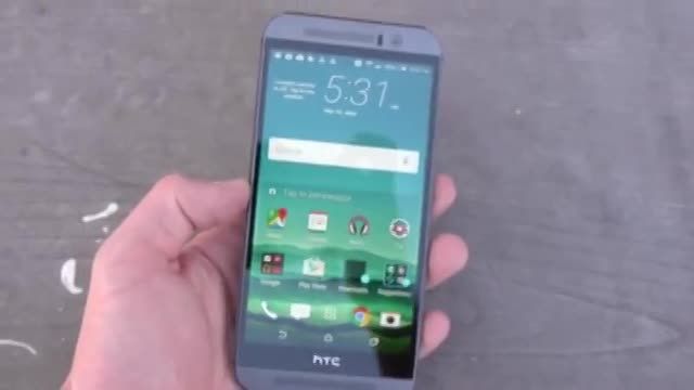 تست سقوط از ارتفاع گوشی HTC One M9