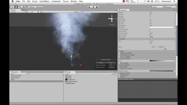آموزش ساخت دود در Unity 3D
