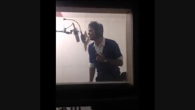 نادرتجلی در استودیو آوای همنواز - ضبط آلبوم موسیقی نادر