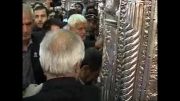 احمدی نژاد در حرم حضرت معصومه