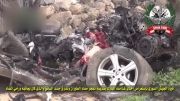((18++)) انهدام خودرو های تروریست ها در حمله هوایی ارتش سوریه