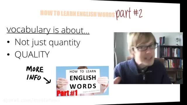 آموزش بهترین راه یادگیری کلمات جدید زبان انگلیسی