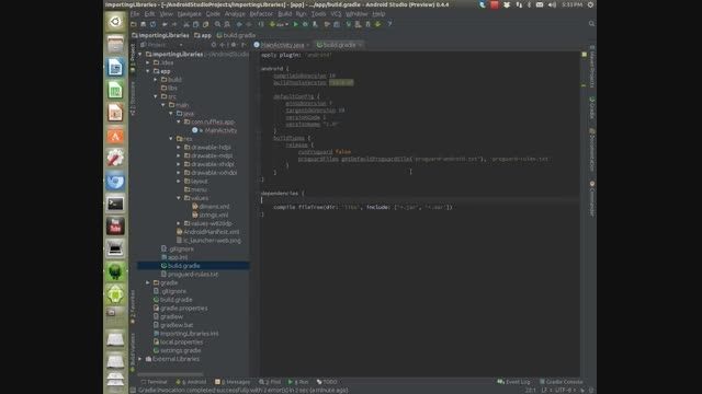 Importing Libraries into Android Studio