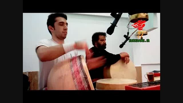 پا زدن (کارپا) پهلوان ناصر یارمحمدی در زورخانه پاسارگاد