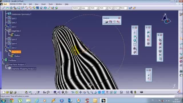 طراحی پرنده در محیط Imagine and Shape نرم افزار CATIA