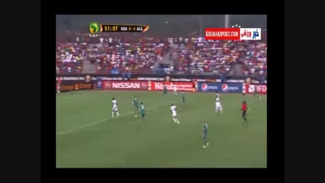 خلاصه بازی :غنا ۱-۰	الجزایر