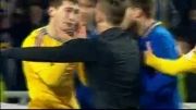 حرکت خطرناک و خشن فوتبالیست اوکراینی!!!