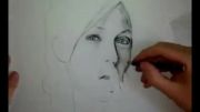 نقاشی زیبای انجلینا جولیه angelina jolie
