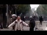 درگیری مردم تونس با پلیس