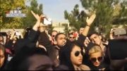 تجمع هواداران مرتضی پاشایی جلوی بیمارستان