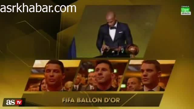رونالدو جایزه توپ طلای 2014 را برد