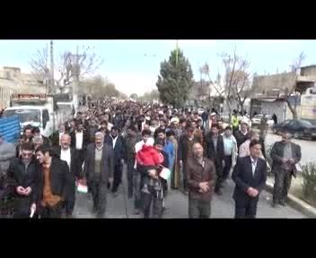 راهپیمایی 22 بهمن شهر درچه 93