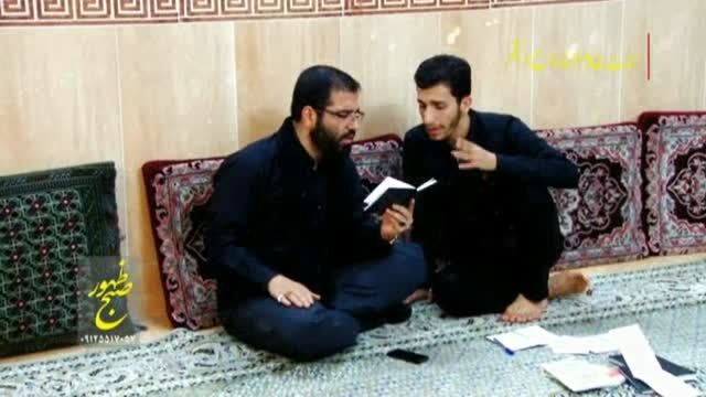 ویدئو کلیپ حاج حسین سیب سرخی قبل از جلسه شب چهارم محرم