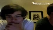 one direction - louis tomlinson harry styles twitcam part5