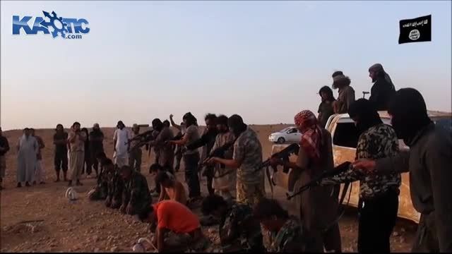 کشتن مردم بی دفاع به صورت دسته جمعی توسط داعش