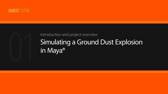 Simulating a Ground Dust Explosion in Maya