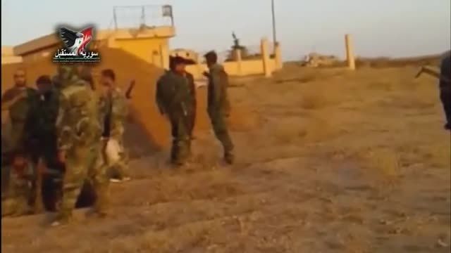 لحظه انفجار انتحاری داعش قبل از رسیدن به فرماندهان سوری