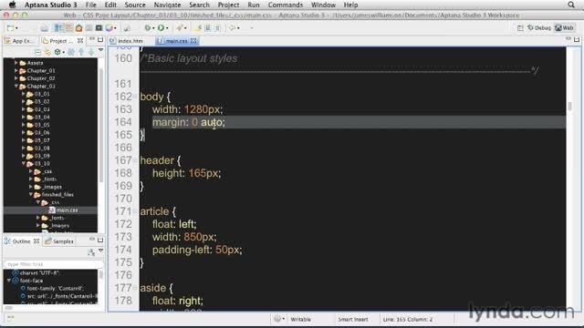 فیلم آموزش Floats - Solution - CSS: Page Layouts